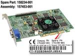 AGP graphics card – Nvidia GeForce NV10 32MB Part 158234-001  , 174130-001