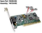 PCI modem card – 56Kbps data/fax, ITU/V.90, controllerless (PCTel, Enduro) – (International) Part 166386-002  , 239887-001
