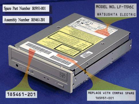 Power drive-CD (PD-CD) IDE CD-RW drive – 1.1X-max rewrite, 8X-max read