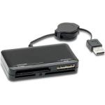 9-in-1 media card reader – Four slots with pass-thru USB port