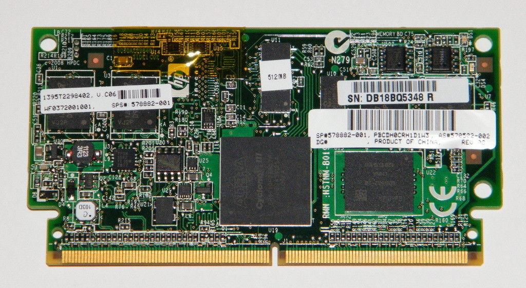 Hp 578882-001 512mb Flash Backed Write Cache For Smart Array P410i System Pull (ground Ship Only)