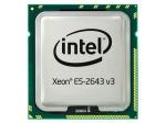 Intel Six-Core 64-bit Xeon E5-2643v3 processor – 3.4GHz (Haswell-EP, 20MB Level-3 cache size, 9.6 GT/s QPI (4800 MHz) 5 GT/s DMI) Front Side Bus (FSB), 135 Watt TDP (Thermal Design Power), FCLGA2011-3 (Flip-Chip Land Grid Array) socket)